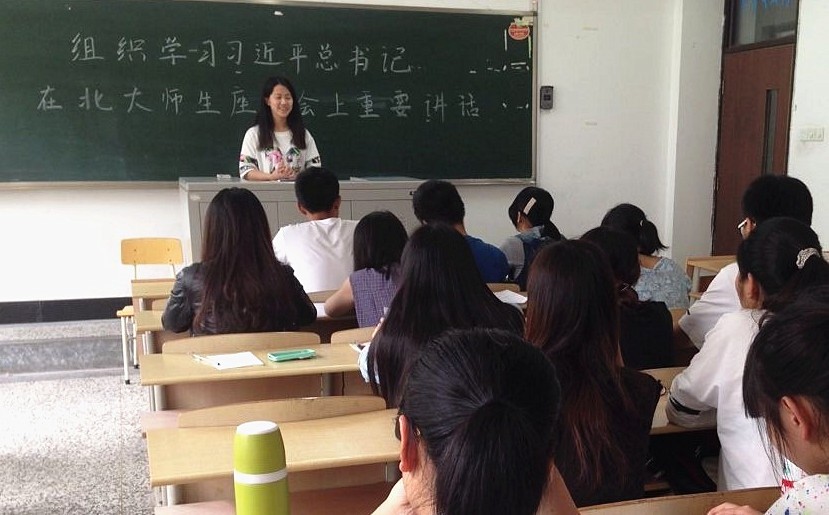 物流团总支副书记朱东华交流自己的感想